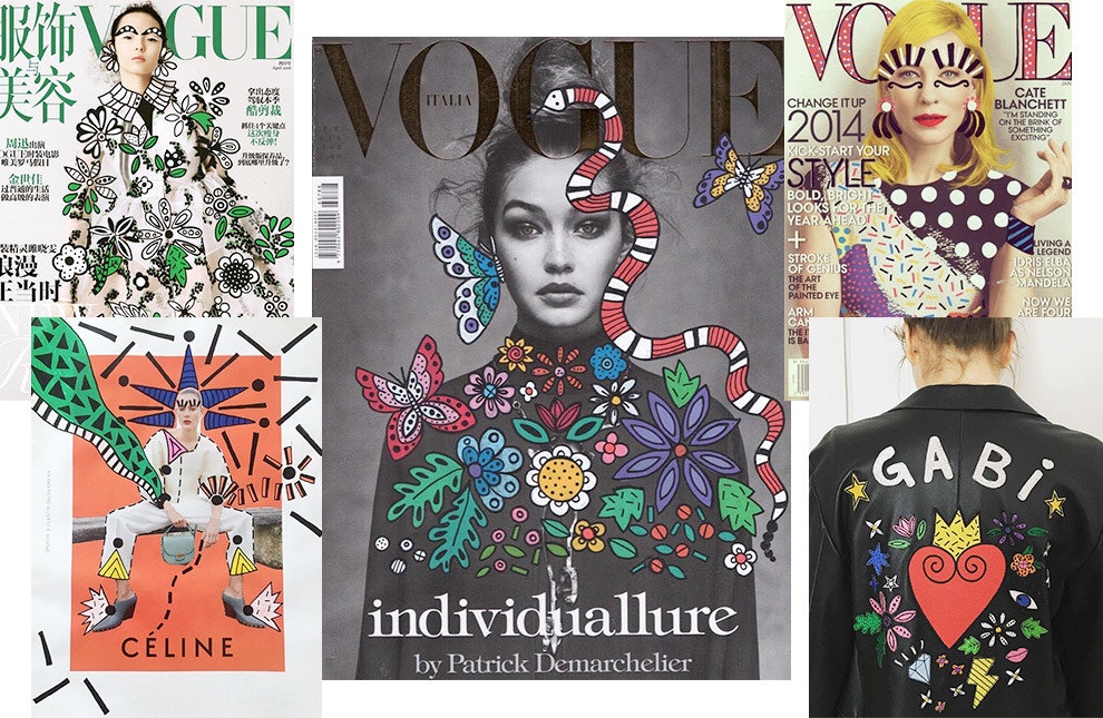 Обложки Vogue оформленные художниками и иллюстраторами | Vogue
