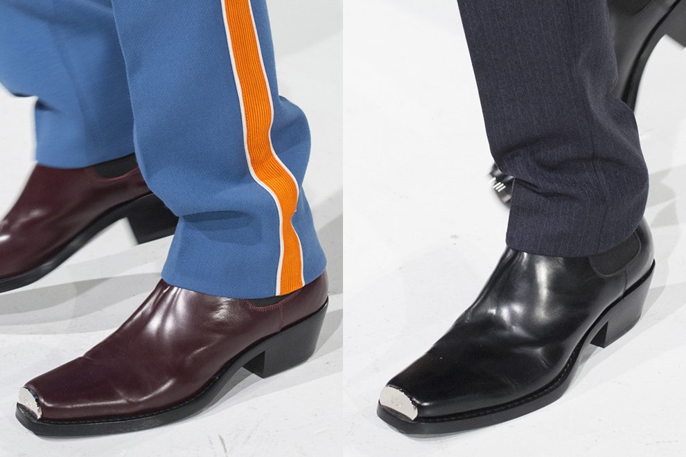 Обувь с металлическими носками туфли Stella McCartney и Calvin Klein осеньзима 2017 | Vogue