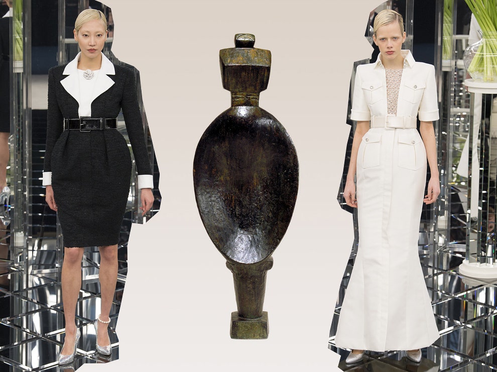 Новый силуэт Chanel вдохновленный скульптурой Альберто Джакометти «Женщиналожка» | Vogue