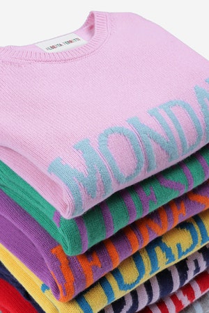 Rainbow Week свитерынеделька Alberta Ferretti из кашемира и шерсти | Vogue