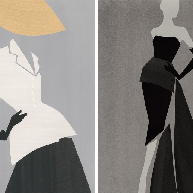 Культовые наряды Dior в акварели в новом альбоме Rizzoli