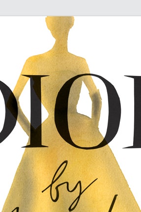 Альбом Dior by Mads Gustafson акварельные рисунки и коллажи иллюстратора Dior Magazine | Vogue