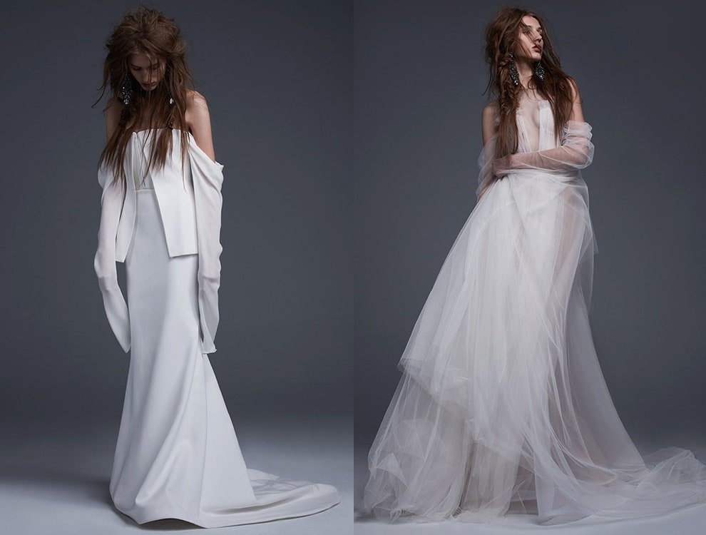 Красивые платья для зимней свадьбы от Viktor  Rolf Vera Wang Oscar de la Renta | Vogue