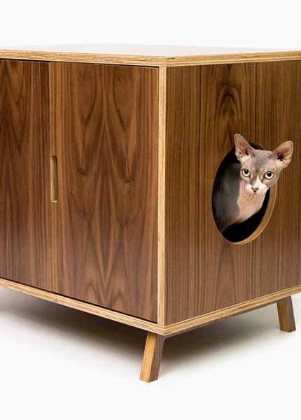 Красивые домики для кошек Modernist Cat в духе модернизма 70х | Vogue
