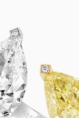 Messika My Twin коллекция украшений с бриллиантами изумрудной и грушевидной огранки | Vogue