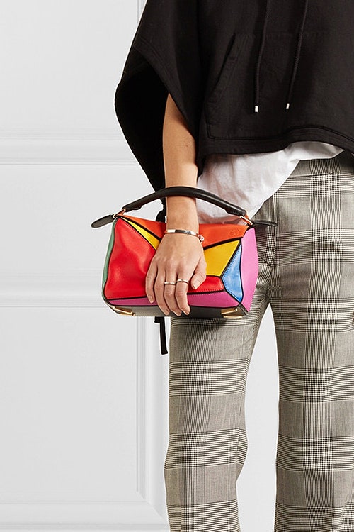 Сумка Loewe Puzzle разноцветный аксессуар от Джонатана Андерсона | Vogue