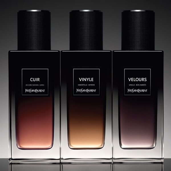 Кожа, бархат и винил во флаконах YSL