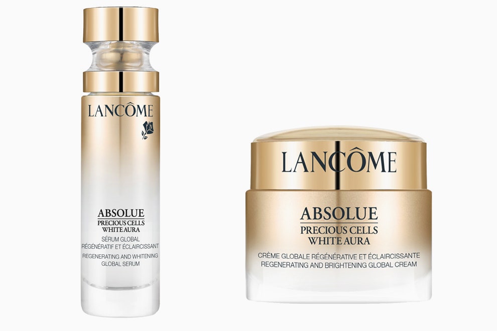 Коллекция Lancôme Absolue White Aura отбеливающие сыворотка и крем | Vogue