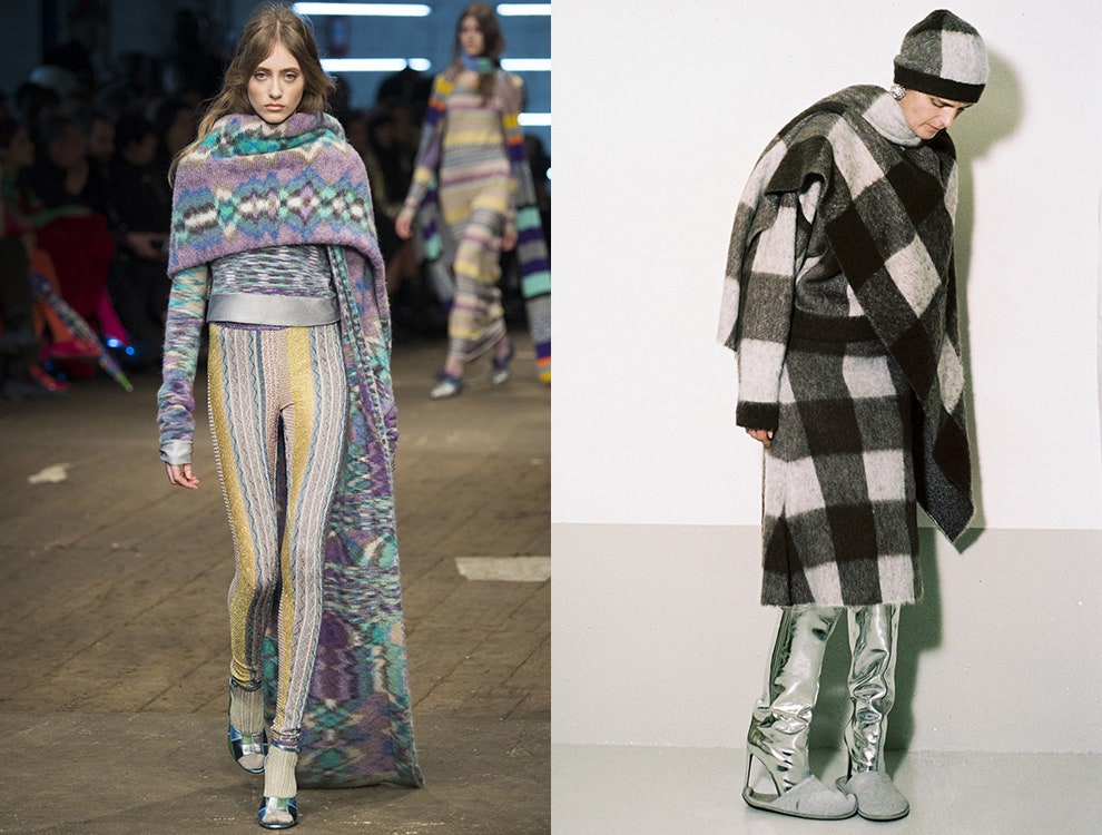 Модные шарфыодеяла большие шарфы и пончо для осенних и зимних холодов | Vogue