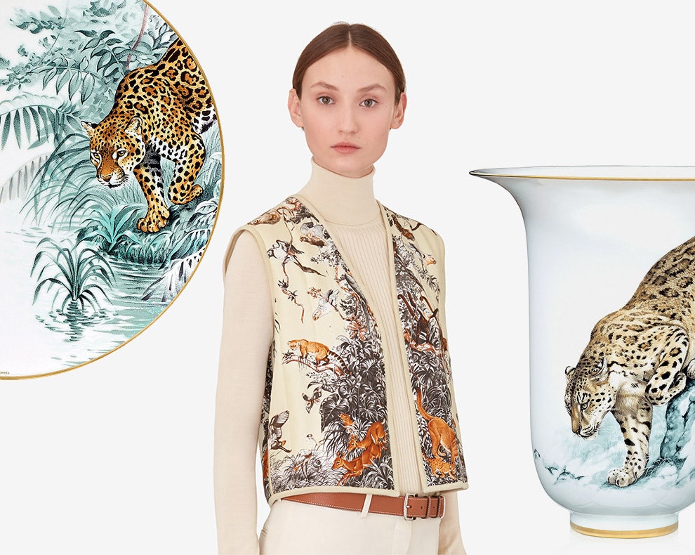 Apple Watch Hermès с цветным принтованным ремешком из телячьей кожи | Vogue