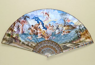 Веер The Bride from the Sea 1700е из коллекции The Fan Museum.