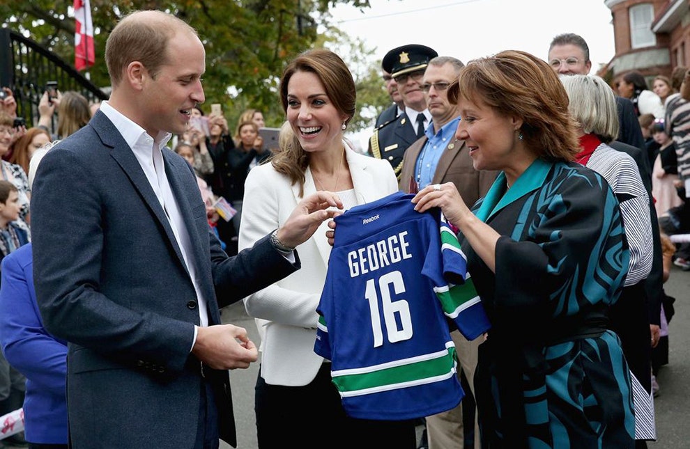 Кейт Миддлтон принц Уильям принцесса Шарлотта и принц Джордж во время визита в Канаду