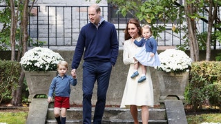 Кейт Миддлтон принц Уильям принцесса Шарлотта и принц Джордж во время визита в Канаду