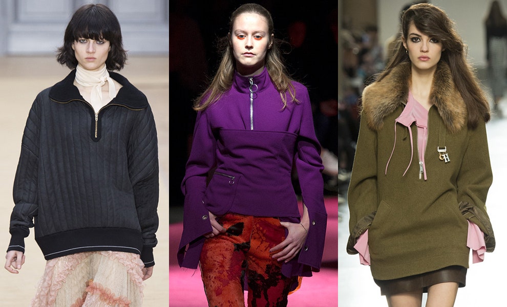 Свитер на молнии модная тенденция осеннезимнего сезона из гардероба лыжников | Vogue