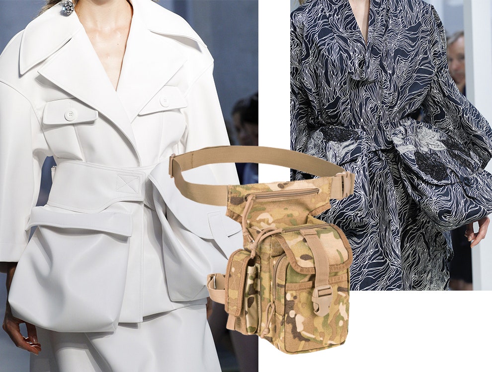 Сумки в стиле милитари с показов Marni и Lemaire накладные карманы и разгрузочные пояса | Vogue