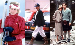 В Клостерс Швейцария 1986 год. В бейсбольной кепке и широких штанах заправленных в ковбойские сапоги Диана провожала...