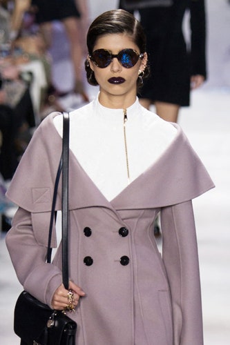 Очки DiorUmbrage с круглой оправой и стеклами с графическим растительным узором | Vogue
