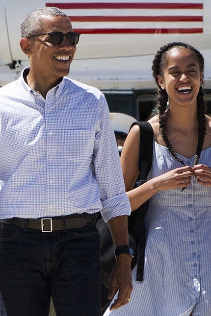 Летние платьярубашки и сарафаны как у Мишель Обамы и ее дочери | Vogue