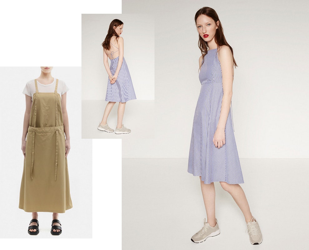 Платьефартук самые модны модели от J. Kim Zara Comme des Garcons DKNY Alexander Wang | Vogue