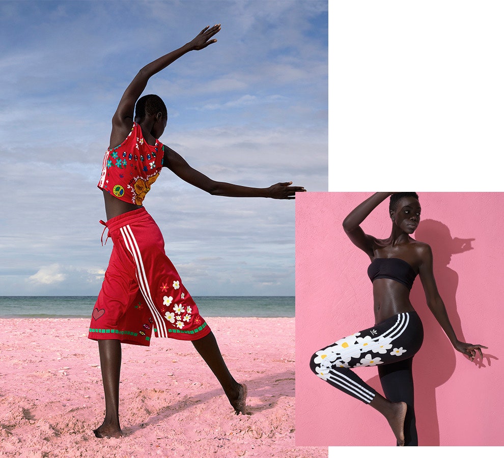 Adidas Originals и Фаррелл Уильямс выпустили коллекцию летней одежды Pink Beach | Vogue