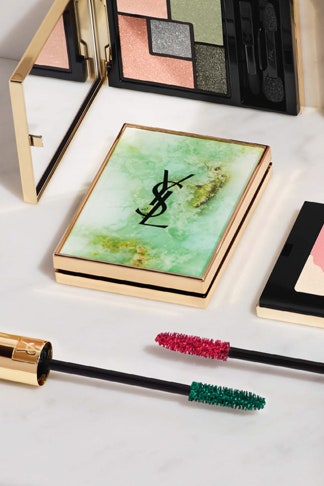 YSL весенняя коллекция макияжа в оттенках зеленой яшмы и розового опала | Vogue
