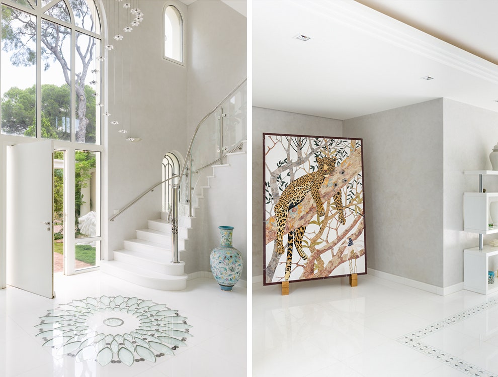 Дом ювелира Каролин Гаспар на Лазурном Берегу фото интерьеров в белом цвете | Vogue