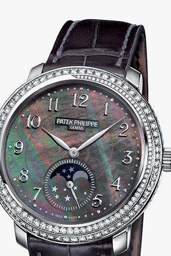 Часы Patek Philippe с бриллиантами и лунным календарем