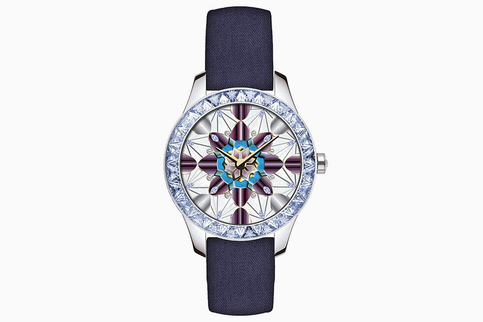 Часы Dior Grand Soir с драгоценным узором на циферблатах как в калейдоскопе | Vogue