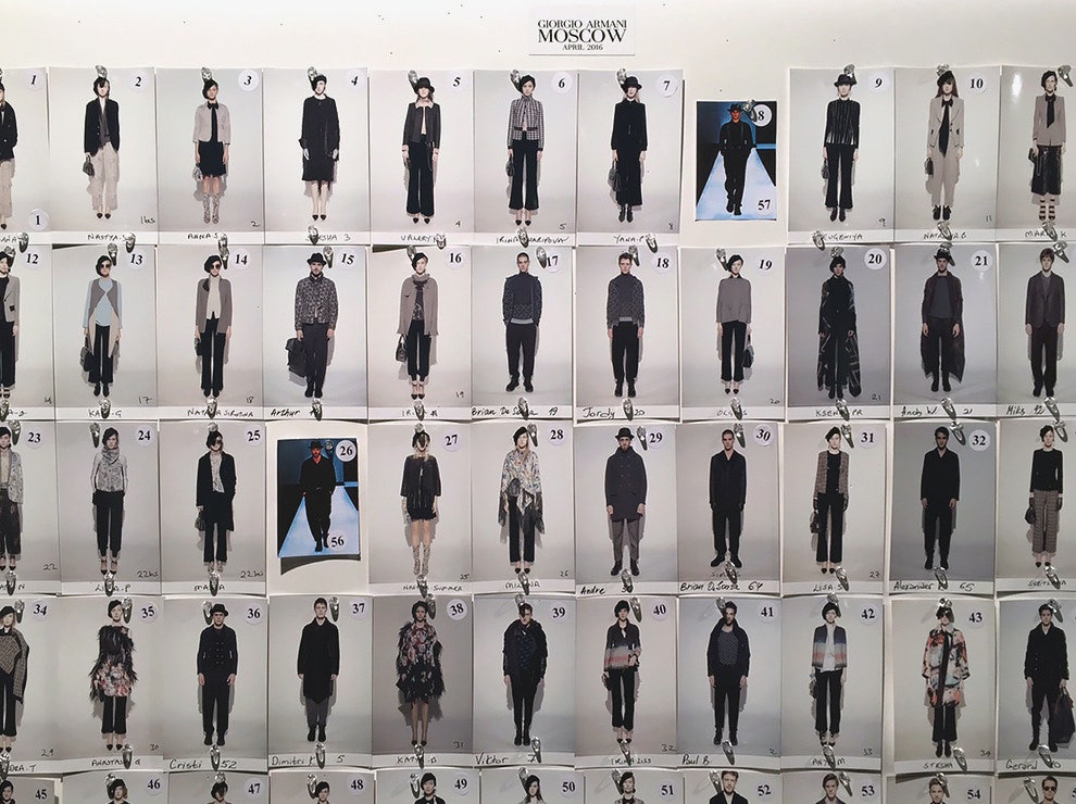 Шоу Giorgio Armani в Москве как шла подготовка к показу и проходил кастинг | Vogue