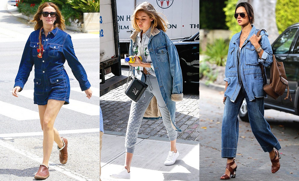 Модные вещи весны из денима джинсы платья юбки рубашки и другие вещи | Vogue