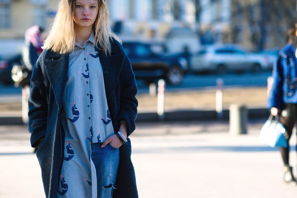 Streetstyle на Неделе моды MercedesBenz в Москве