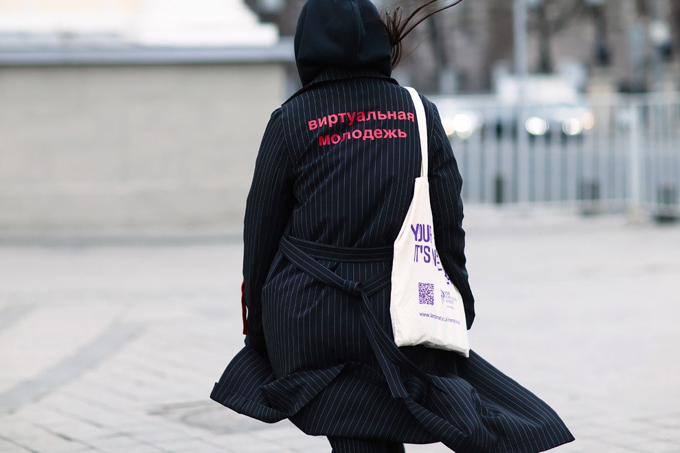 Streetstyle на Неделе моды MercedesBenz в Москве