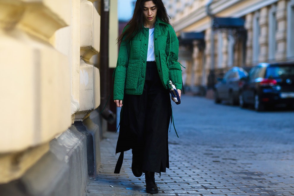 Streetstyle на Неделе моды MercedesBenz в Москве