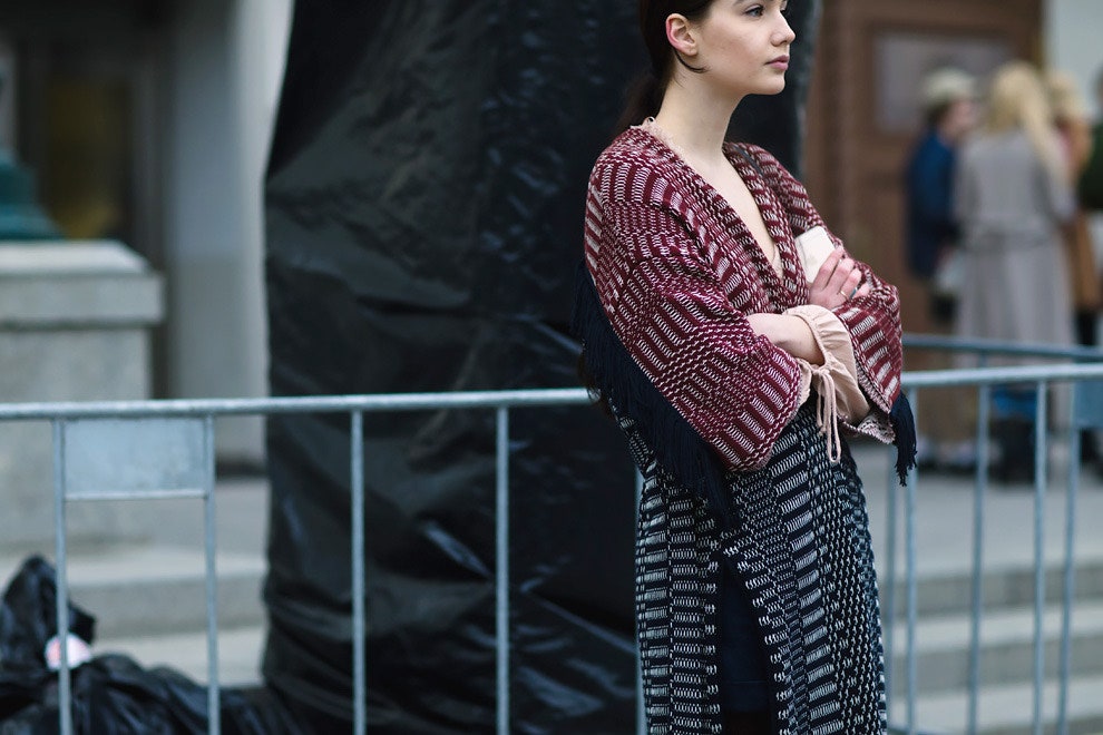 Streetstyle на Неделе моды MercedesBenz в Москве