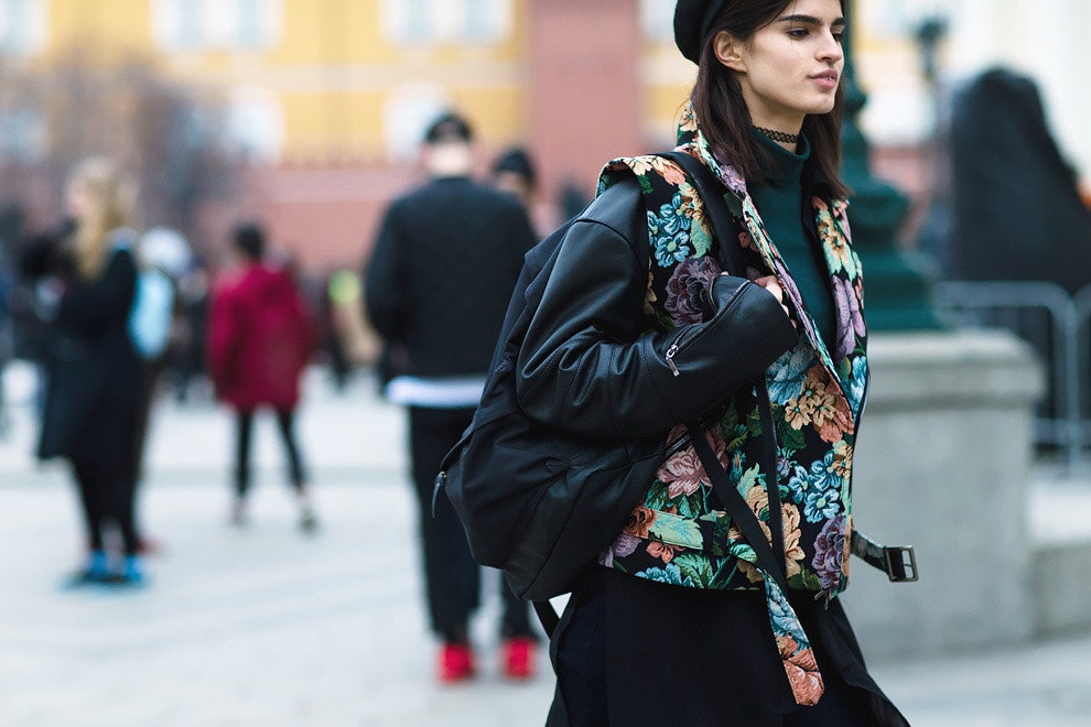 Streetstyle на Неделе моды MercedesBenz в Москве