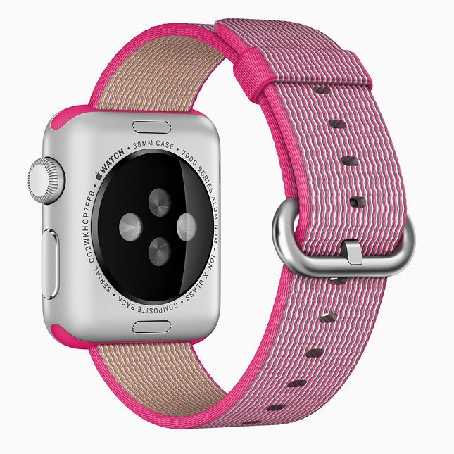 Ремешок для Apple Watch из плетеного нейлона модных цветов сезона | Vogue