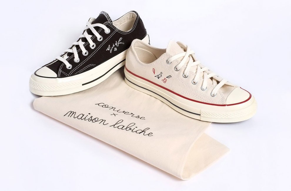 Кеды Converse All Star Chuck 70 от Maison Labiche с вышивкой в честь фестиваля Pitchfork | Vogue