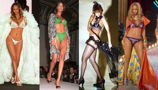 Тайра Бэнкс на шоу Victorias Secret 2000 1996 2002 и 2003 года.
