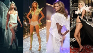 Кармен Касс на шоу Victorias Secret 1998 2003 и 2008 года.
