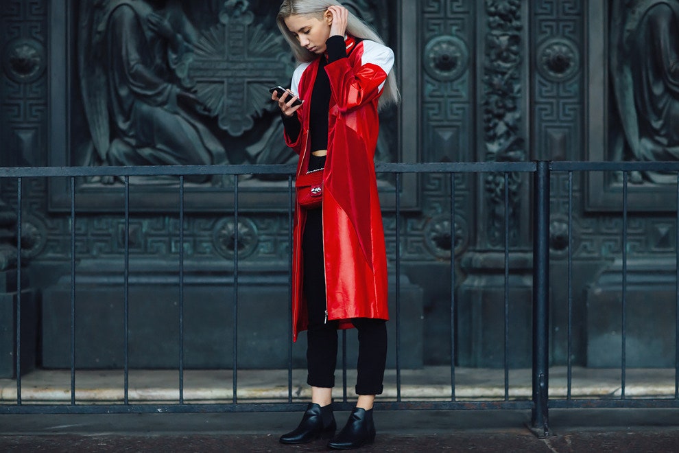 Streetstyle на Mercedes Benz Fashion Week в СанктПетербурге