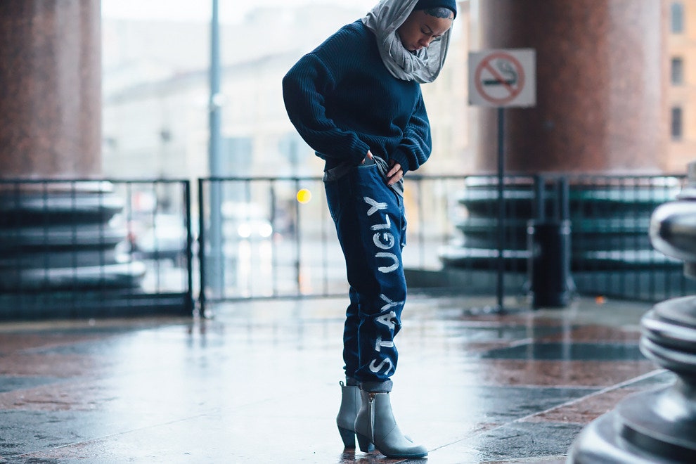 Streetstyle на Mercedes Benz Fashion Week в СанктПетербурге