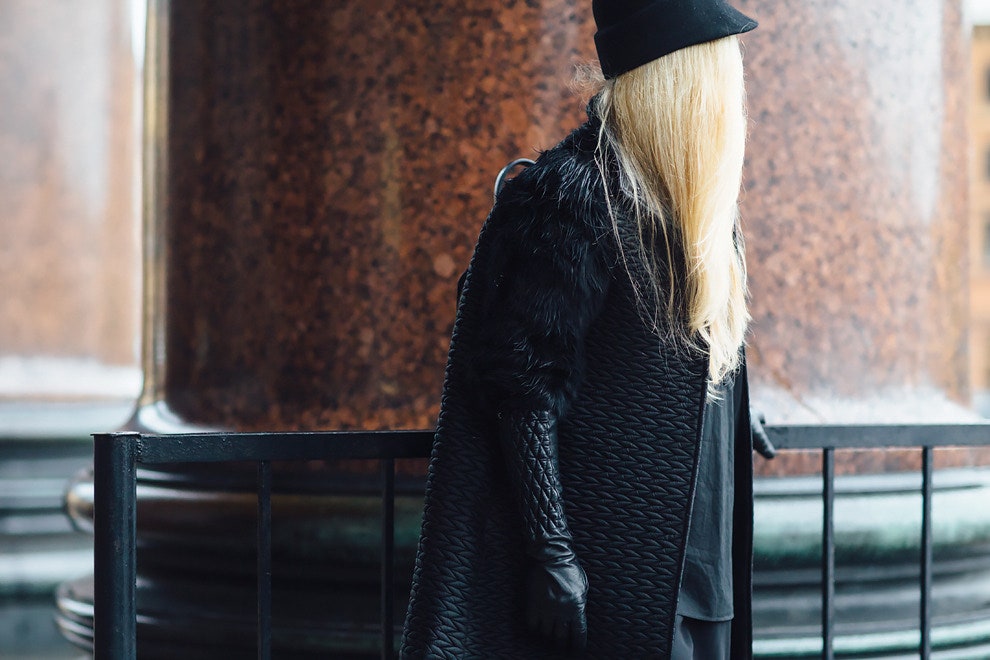 Streetstyle на Mercedes Benz Fashion Week в СанктПетербурге