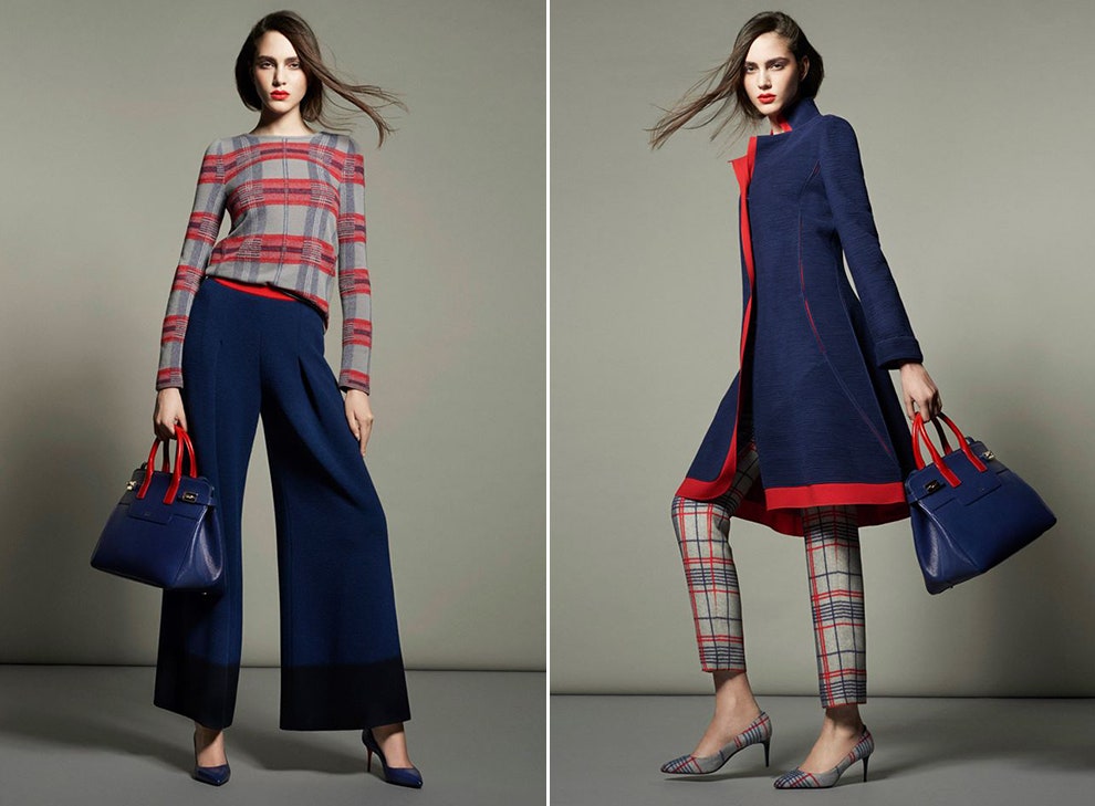 Giorgio Armani коллекция одежды в шотландскую клетку тартан | Vogue