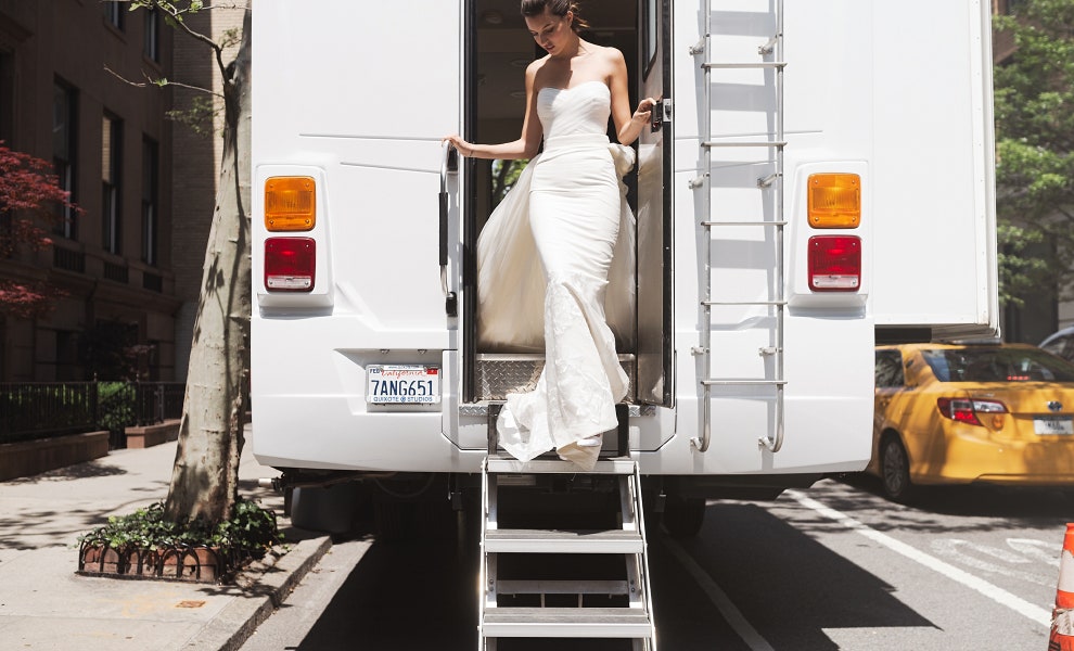 Как снимали свадебную рекламную кампанию Carolina Herrera