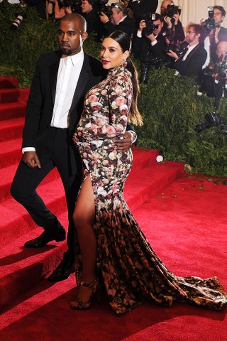 Канье Уэст и Ким Кардашьян в Givenchy на MET Gala 2013.