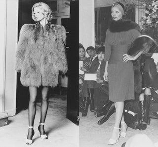 Показ коллекции  Yves Saint Laurent Haute Couture весналето 1971.