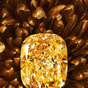 Желтый бриллиант Golden Empress весом в 132 карата