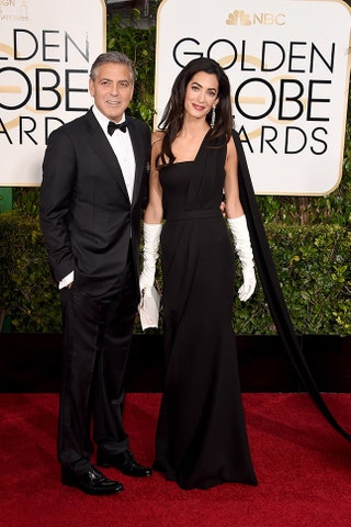 Джордж Клуни и Амаль Аламуддин в Christian Dior Couture.