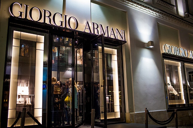 Открытие бутика Giorgio Armani в Третьяковском проезде