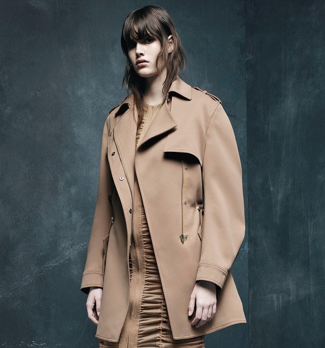 Парка Alexander Wang куртка с элементами тренча из коллекции prefall 2015 | Vogue